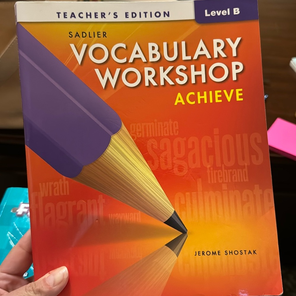Sadlier Vocabulary Workshop Teacher’s Edition Level B